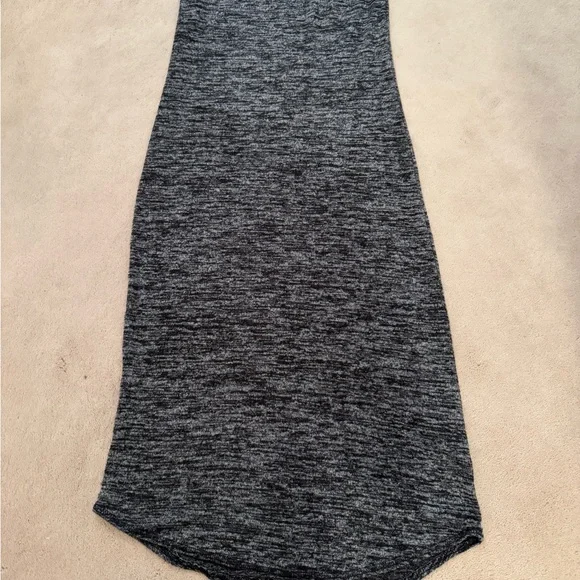 Wilfred Sleeveless Heathered Midi Dress in Charcoal - Picture 7 of 9